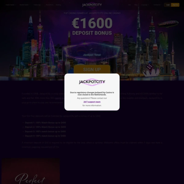 Jackpot City Casino on freeporned.com