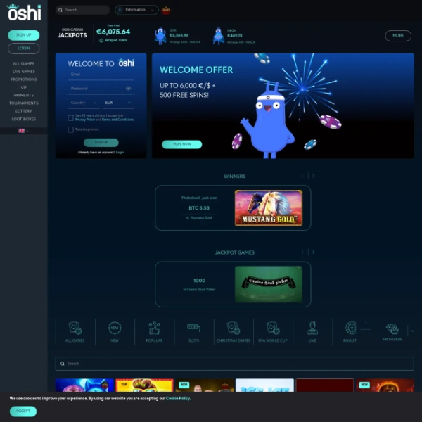 Oshi Casino on freeporned.com